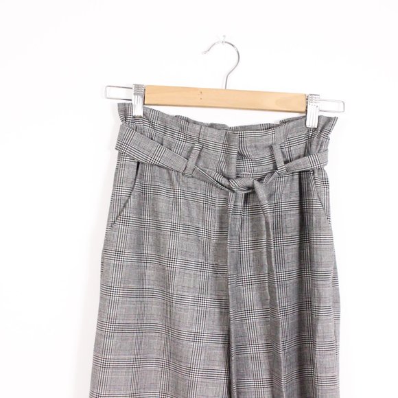 *H&M Black & White Paper Bag Pant - Picture 3 of 5